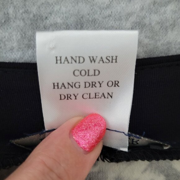 Boston Proper Animal Print V-Neck Top With Studded Neckline Size S - Picture 7 of 7